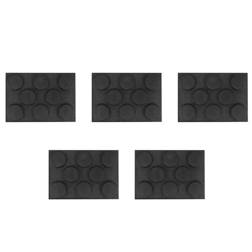 3X Silicone Hamburger Bread Forms Perforated Bakery Molds Non Stick Baking Sheets Fit Half Pan Size 1