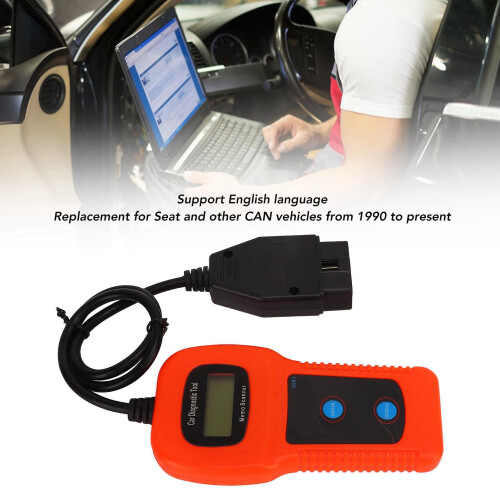 U281 OBD2-codelezer DTC-scan, snelle diagnose, reset, diagnostisch controletool voor auto's. 2