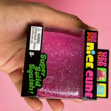 (Sprite blue) NeeDoh Large Malt Sugar Ice Cube Stress Ball Squishy Toy Sensory Fidget TPR Decompression Reliever