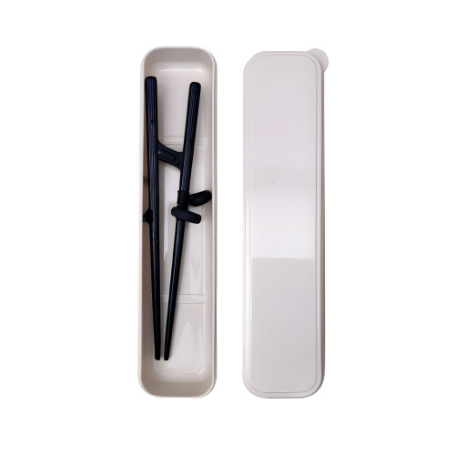 Unterstützende Essstäbchen mit ergonomischem Griff für-Weiß 2