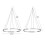 Metallic Ceiling Drapes Hanging Set For Hanging Decorative-30cm 4