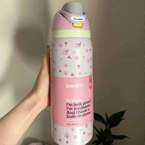 (32oz) Owala Urban Tied Bows Bottle Cup 24/32oz New In Box E 1