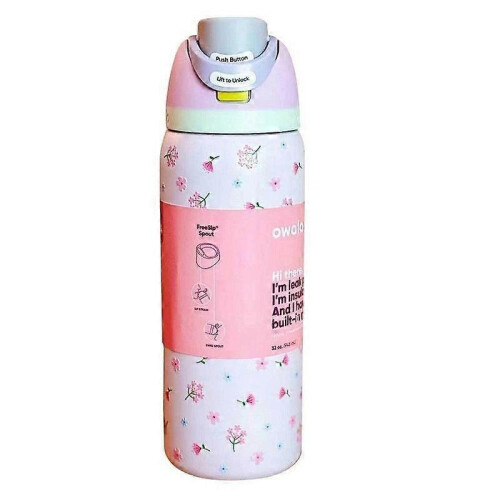 (32oz) Owala Urban Tied Bows Bottle Cup 24/32oz New In Box E 2