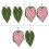 Cute Hand Towel for Bathroom and Kitchen Creative Caladium-Pink 2