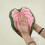 Cute Hand Towel for Bathroom and Kitchen Creative Caladium-Pink 5