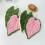 Cute Hand Towel for Bathroom and Kitchen Creative Caladium-Pink 7