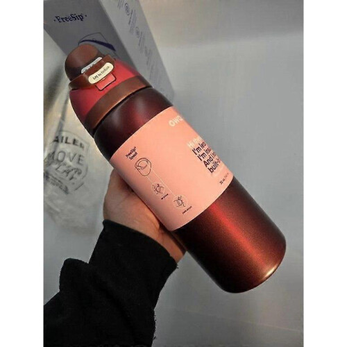 (24oz) Black Cherry Owala Freesip 24/32oz Water Bottle N 1