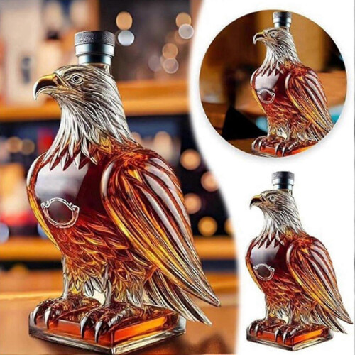 Καράφα Ουίσκι 350ml σε σχήμα Bald Eagle, μπουκάλι κρασιού, σύμβολο ισχύος, καράφα Eag 1
