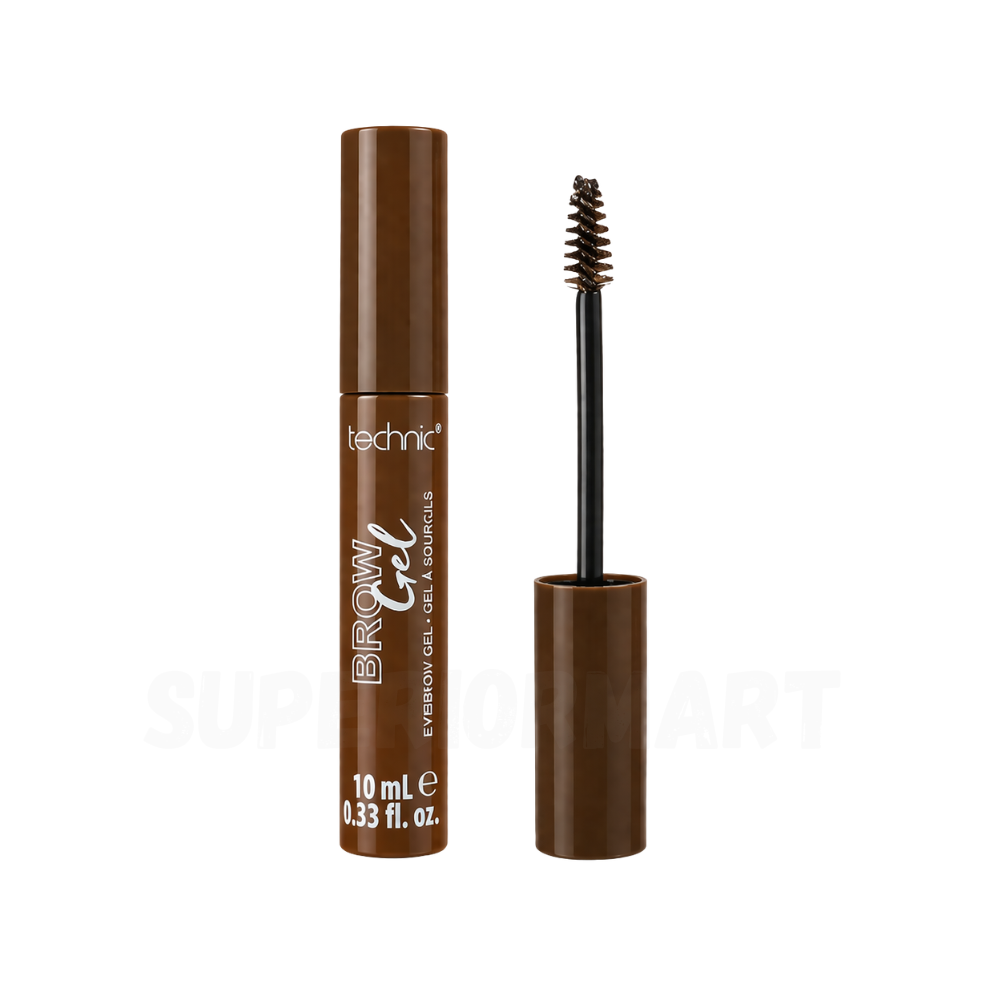 Technic Cosmetics Brown Technic Brow Gel Eyebrow Definer Shaping Mascara Medium