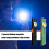 (Black) Small Hat Clip Light Flashlights USB Rechargeable LED Pocket Flashlight Outdoor Camping Double Light Source Work Lamp Multicolor 2