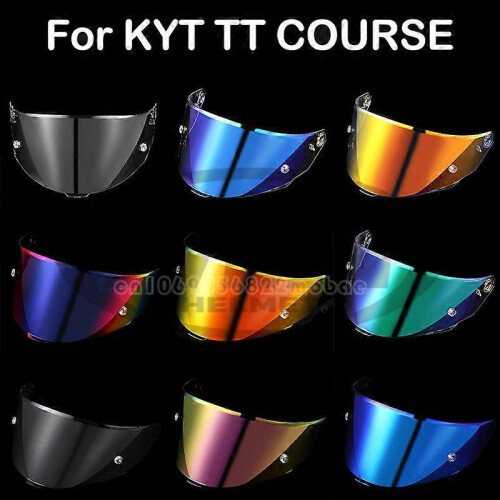 (Silver) Helmet Visor for KYT TT COURSE Motorcycle Helmet Shield Windshield Sunscreen TTC Helmets Accessories High Strength 1