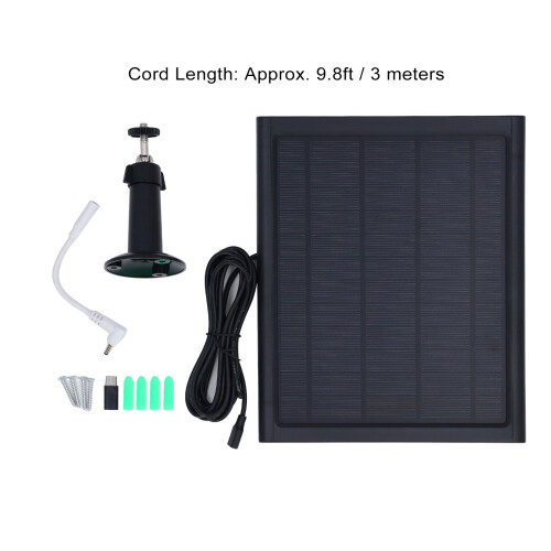 CSP6W Solarpanel-Ladegerät 6W 6V 9.8ft Kabel 1