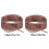2.5cm Wide Leopard Print Shoelaces Polyester Fabric-brown 140cm 2