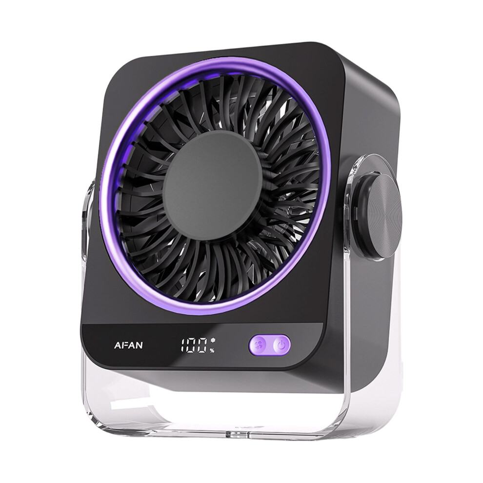 Usb Desk Fan 3600Mah Rechargeable Battery Operated-Gray Regular 7754003637420