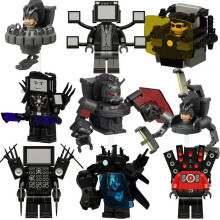 (9pcs) Armored Hanging Toilet Person Titan Audio TV Monitor Person GMAN 4.0 Series Alliance Lego Puzzle Compatible, Suitable for Lego