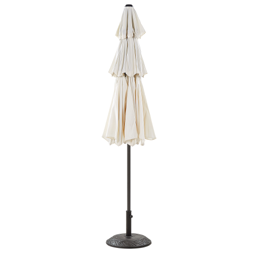 Beliani Market Parasol 285 cm BIBIONE Light Beige 2