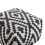 Beliani Pouffe KNIDOS Wool Black/ White 4