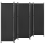 Beliani 5 Panel Room Divider NARNI 270 cm 170 cm Black 4