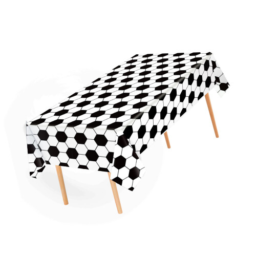 6 Count Athletic Party Table Protectors In Standard Dark-White