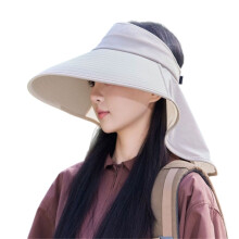 Wide Brimmed Bucket Hat Fishing Hiking Hat Quick Dry-Beige