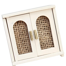 Realistic Miniature Wooden Cabinet For Dollhouses Scenes-beige1