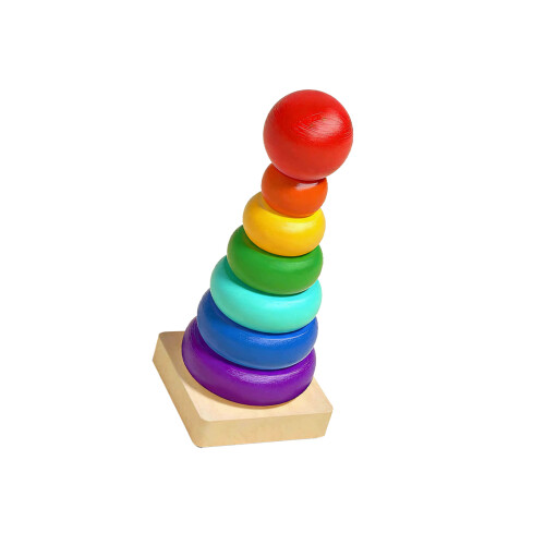 Geometric Educational Stacking Puzzle Block Toy-rainbow tower