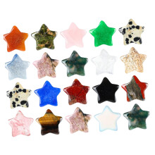 20Pcs Colorful Miniature Star Ornament 20x20mm Tiny Stone Star