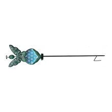 Elegant bronze Yard Lamp Including Bulb For Outdoor-Blue
