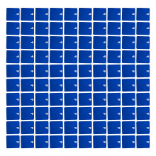 Set van 12 heldere windgeactiveerde tegels-Glanzend blauw