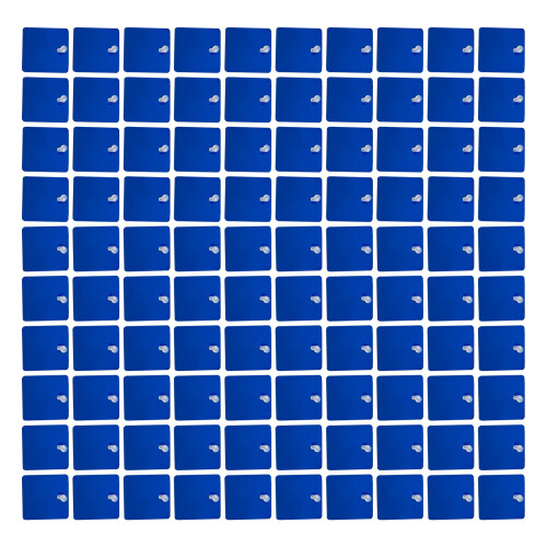 Set van 12 heldere windgeactiveerde tegels-Glanzend blauw