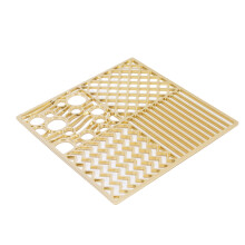 Kupfer-Eisstempel-Tablett A, 82,00 g, 11x11 cm