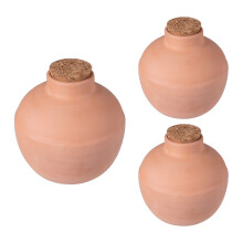 Juego de ollas de riego, 800 ml, paquete de 3, recipientes de arcilla