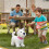 Electric Plush Animal Leash Control Pet Toy For-White Faced 6