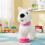 Electric Plush Animal Leash Control Pet Toy For-White Faced 7