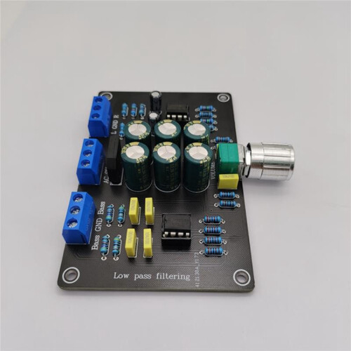2 Way Subwoofer Frequency Divider Board Electronic Low-Pass Filter Crossover AC12V NE5532(88Hz) 2