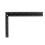 Teacher 0-30cm 0-20cm Measuring Range L Shaped Design Square Ruler Black 8