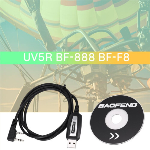 USB Programming Cable + Driver CD for Two Way Radio UV-5R BF-888S BF-F8 2