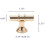 16 Packs Champagne Gold Cabinet Knobs Drawer Knobs Euro T Bar Cabinet Handles Modern Knobs for Cabinets and Drawers 6