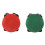 Red Green AC 250V 6A DPST Momentary Mushroom  Push Button 2