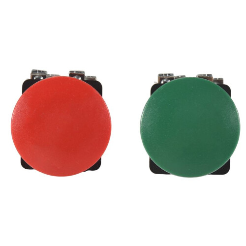 Red Green AC 250V 6A DPST Momentary Mushroom  Push Button 1