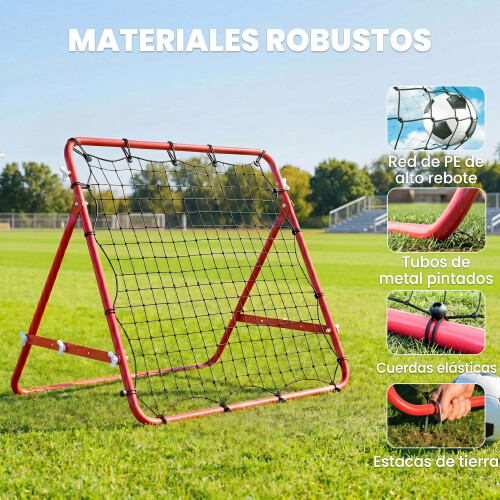Homcom Red de Rebote Rojo 96 x 80 x 96 cm 2