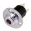 2X Bass Guitar Output Input End Pin Jack-6.35 Acoustic Guitar Equalizer EQ Preamp Socket 6.35mm Silver 2