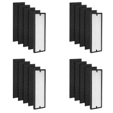 4x Filtres de Remplacement NEA-F1 True HEPA + 16 Filtres à Charbon Actif NEA-C1, pour NEA120 & WiFi CAF-W36USW