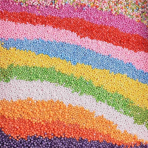 2X Micro-Polystyrene Beads Small Foam Balls Slime Beads Set with 6 Slime Tools (Contain No Slime) 2