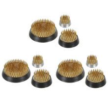 3Conjunto 0.9/1.4/2.4 Polegadas Sapos Flor Ikebana Kenzan, 3 PeçAs Ferramenta Arranjador de Flores Suporte de Alfinete de Sapo Floral de LatãO