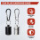 4 Pack Ear Plug Carrying Case Keychain, Portable Keychain Pill Case, Waterproof Metal Earplug Case Small Pill Container 8