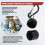 4 Pack Ear Plug Carrying Case Keychain, Portable Keychain Pill Case, Waterproof Metal Earplug Case Small Pill Container 9