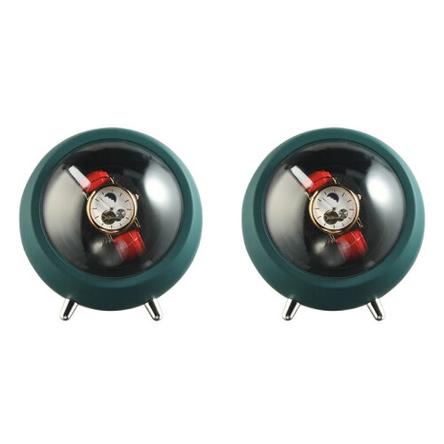 2X Watch Winder for Automatic Watches Watch Box Automatic Winder (Green) 1