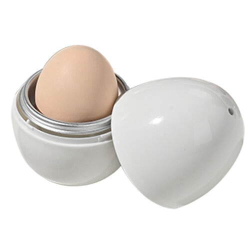 2X Microwave Oven Egg Steamer Egg Boiling Tool Boiled Soft-Boiled Eggs  Home Appliance Heating Box 1 Egg 1