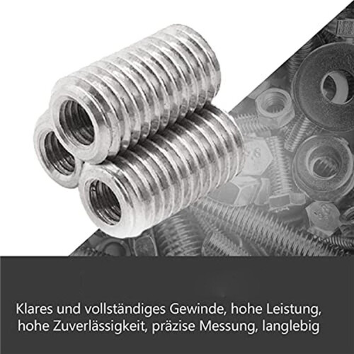 60 Pcs Thread Reducing Nuts, M8 Male to M6 Female Thread Screw Sleeve Bolt Conversion Nuts, Threaded Reducers Adapters 1